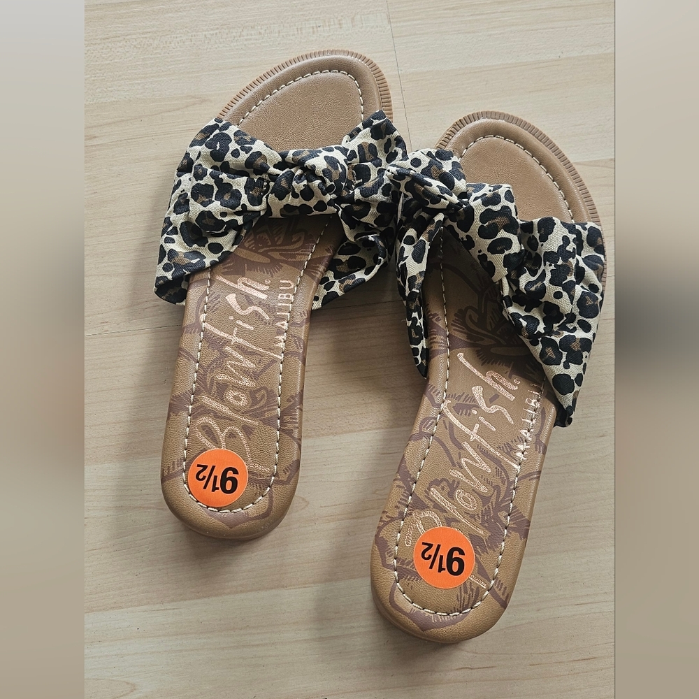 Blowfish Women's Sandals with Leopard Pattern